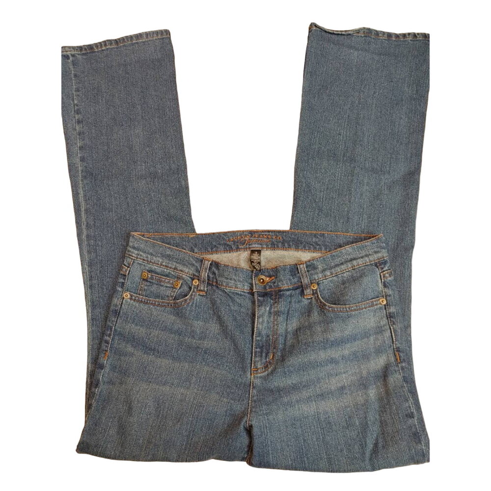 LRL Lauren Ralph Lauren Contemporary Bootcut Med-Dark Wash Jeans Sz 10